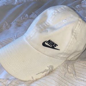 white nike ball cap